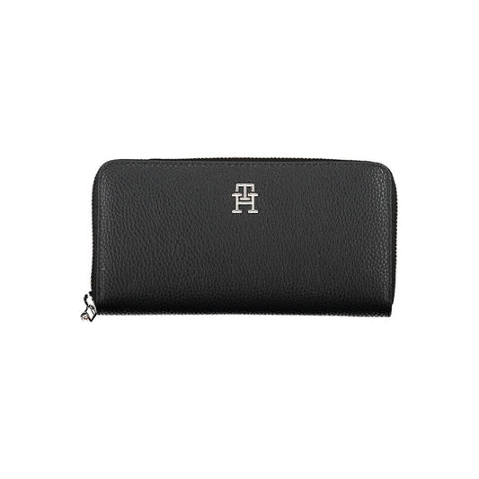 Tommy Hilfiger – Schwarze Polyethylen-Geldbörse für Damen
