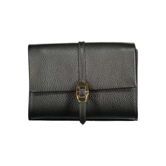 Sac à main en cuir noir Coccinelle