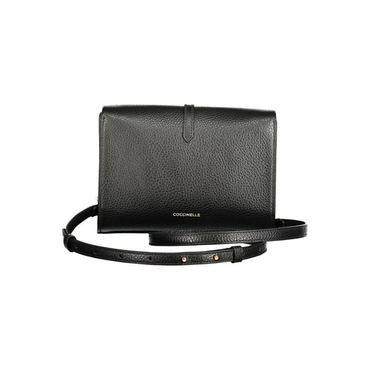 Sac à main en cuir noir Coccinelle