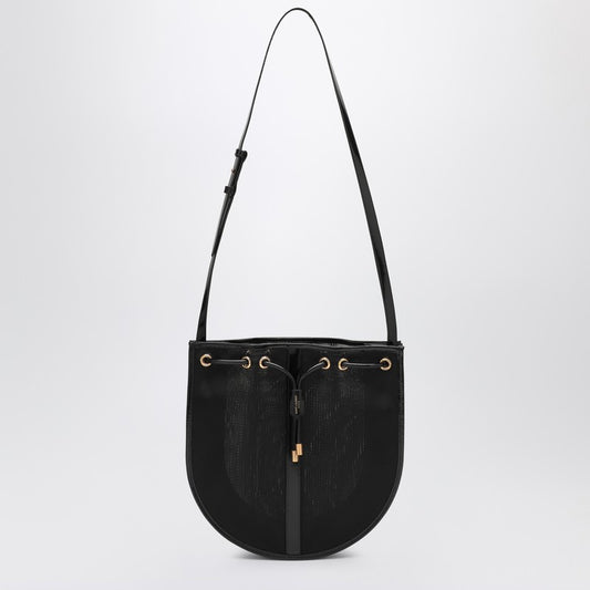 Saint Laurent Black Mesh Shoulder Bag