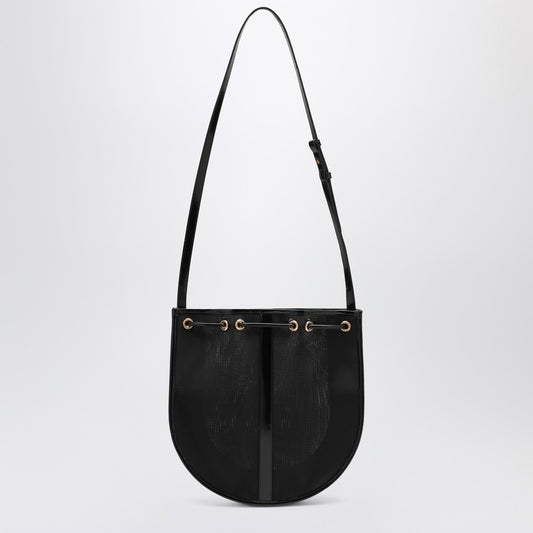 Saint Laurent Black Mesh Shoulder Bag