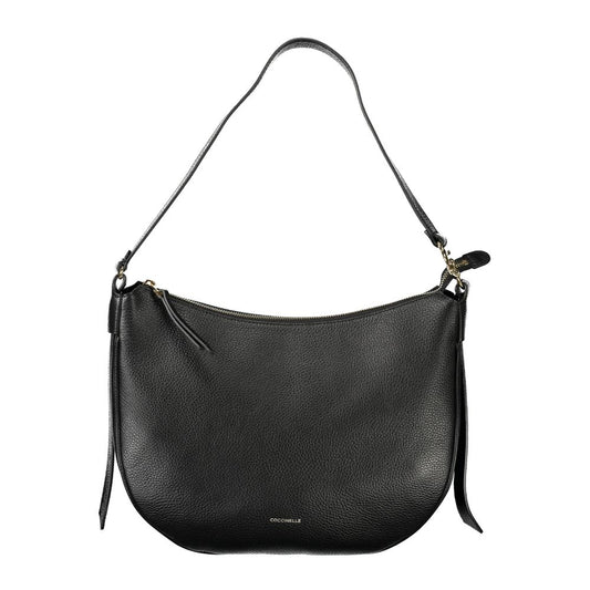 Sac à main en cuir noir Coccinelle