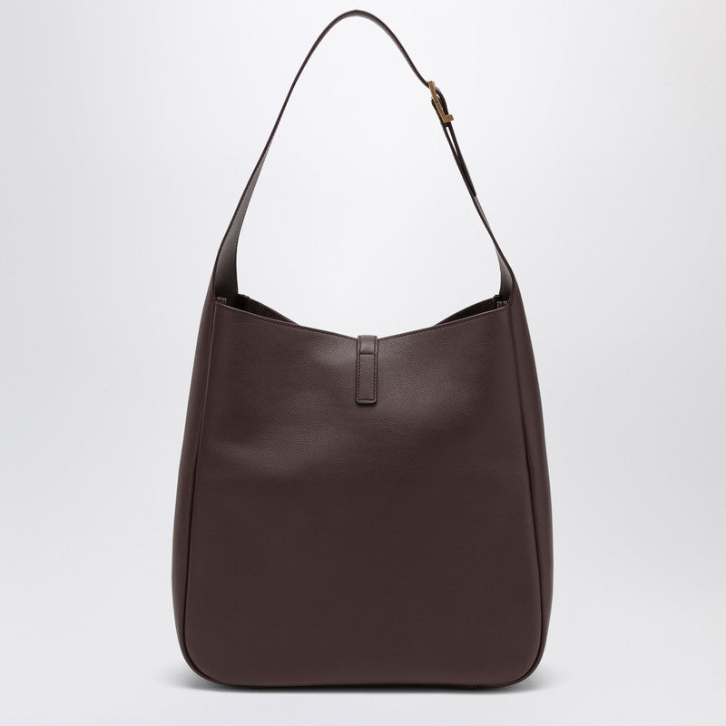 Saint Laurent Grand sac Le 5 à 7 en cuir marron