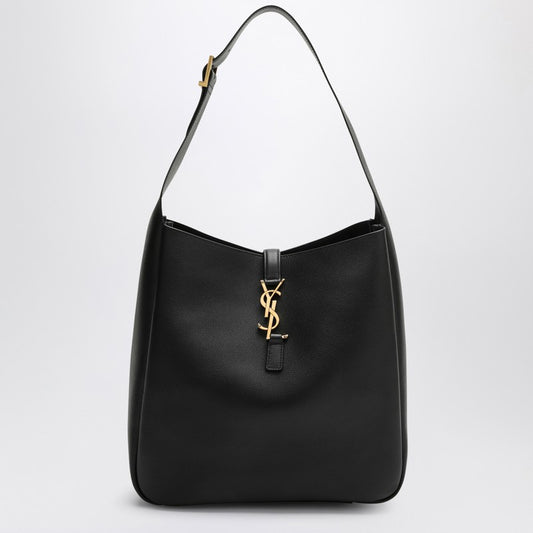 Saint Laurent Large Le 5 À 7 Black Leather Bag