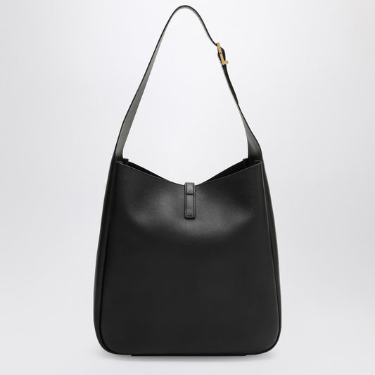 Saint Laurent Large Le 5 À 7 Black Leather Bag