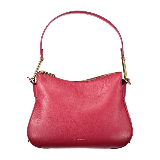 Sac à main en cuir rouge Coccinelle