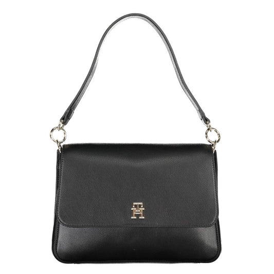 Tommy Hilfiger – Schwarze Polyester-Handtasche