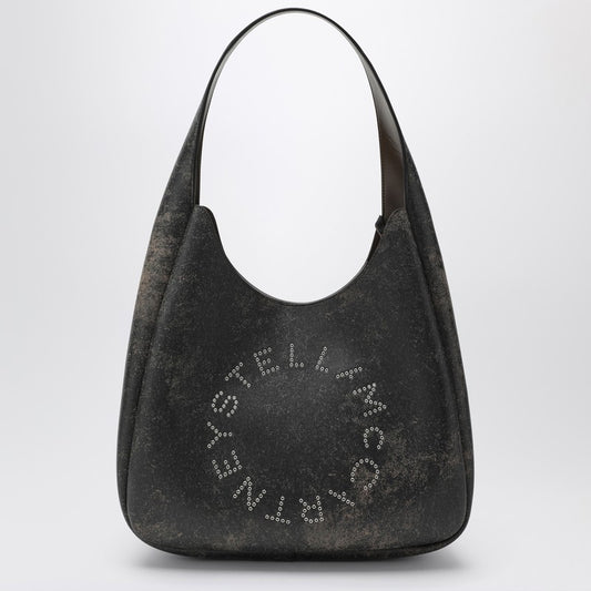 Grand sac hobo Stella McCartney avec effet vieilli et logo