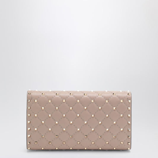 Valentino Garavani Rockstud Spike Crossbody Bag Puderfarben