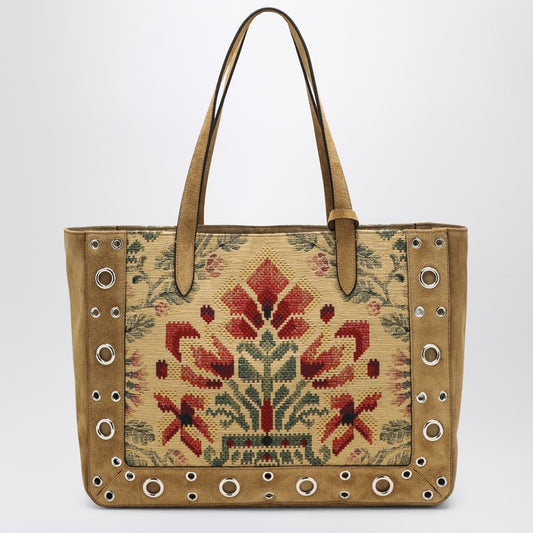 Valentino Garavani Medium Tote Bag Nellcôte In Jacquard Fabric
