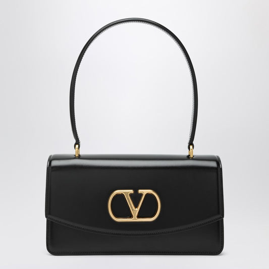 Sac Vain Valentino Garavani en cuir de veau brillant noir