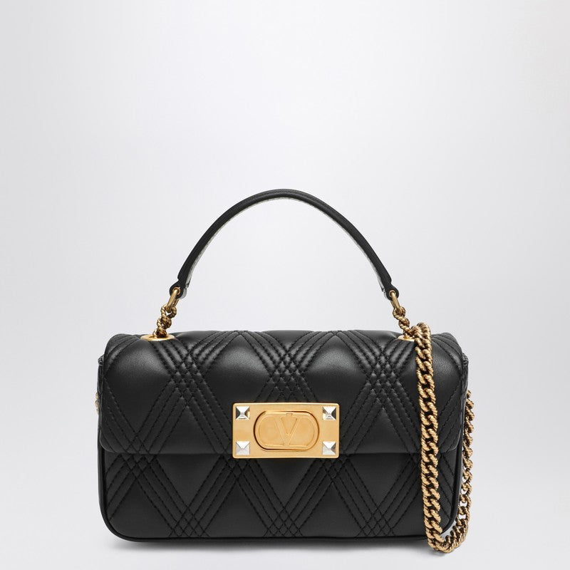 Petit sac bandoulière Valentino Garavani Quiltie 67 Noir
