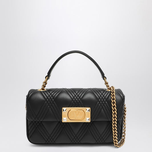 Petit sac bandoulière Valentino Garavani Quiltie 67 Noir