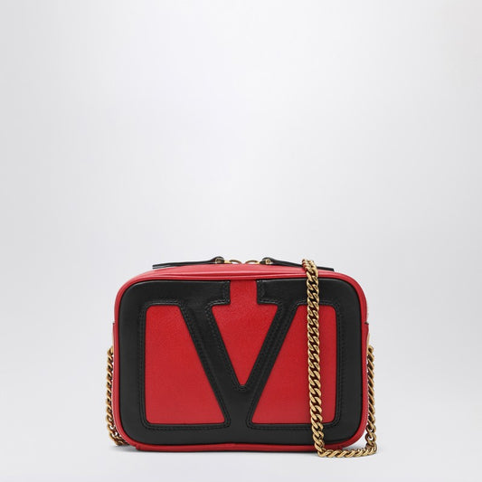 Valentino Garavani Viva Superstar Chain Gürteltasche Rot/Schwarz
