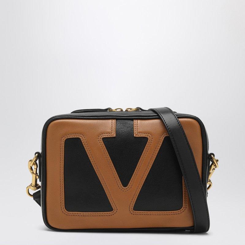 Valentino Garavani Viva Superstar Umhängetasche Schwarz/Braun