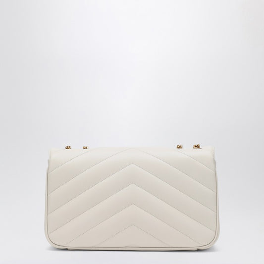 Saint Laurent Medium Loulou Cream Soft Leather Bag