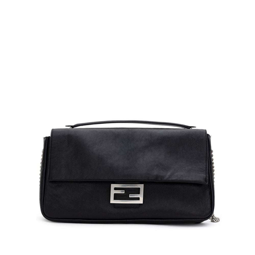 Fendi Black Leather Shoulder Bag at The Platonist
