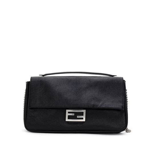 Fendi Black Leather Shoulder Bag at The Platonist