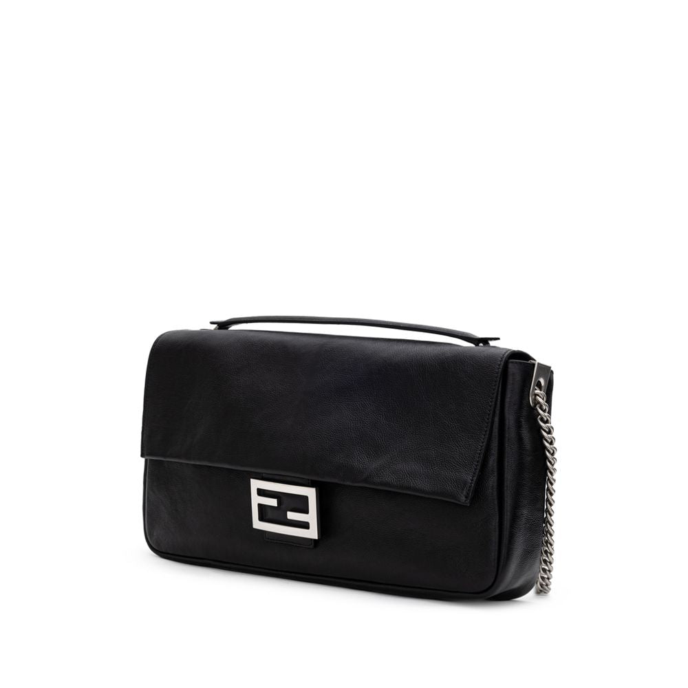 Fendi Black Leather Shoulder Bag at The Platonist