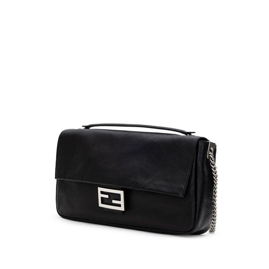 Fendi Black Leather Shoulder Bag at The Platonist