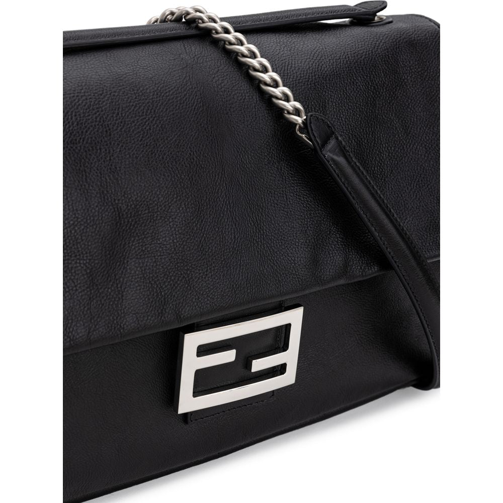 Fendi Black Leather Shoulder Bag at The Platonist