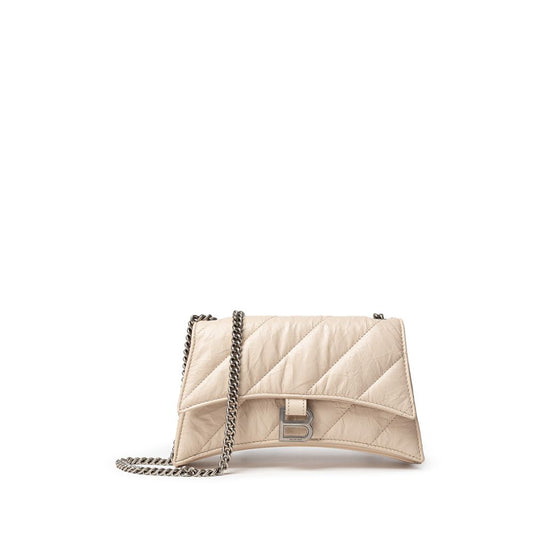 Balenciaga Beige Leather Shoulder Bag at The Platonist