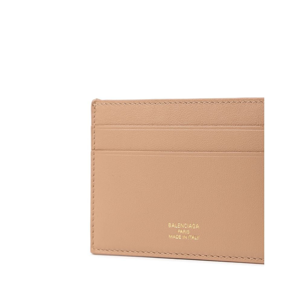Balenciaga Beige Leather Cardholder at The Platonist