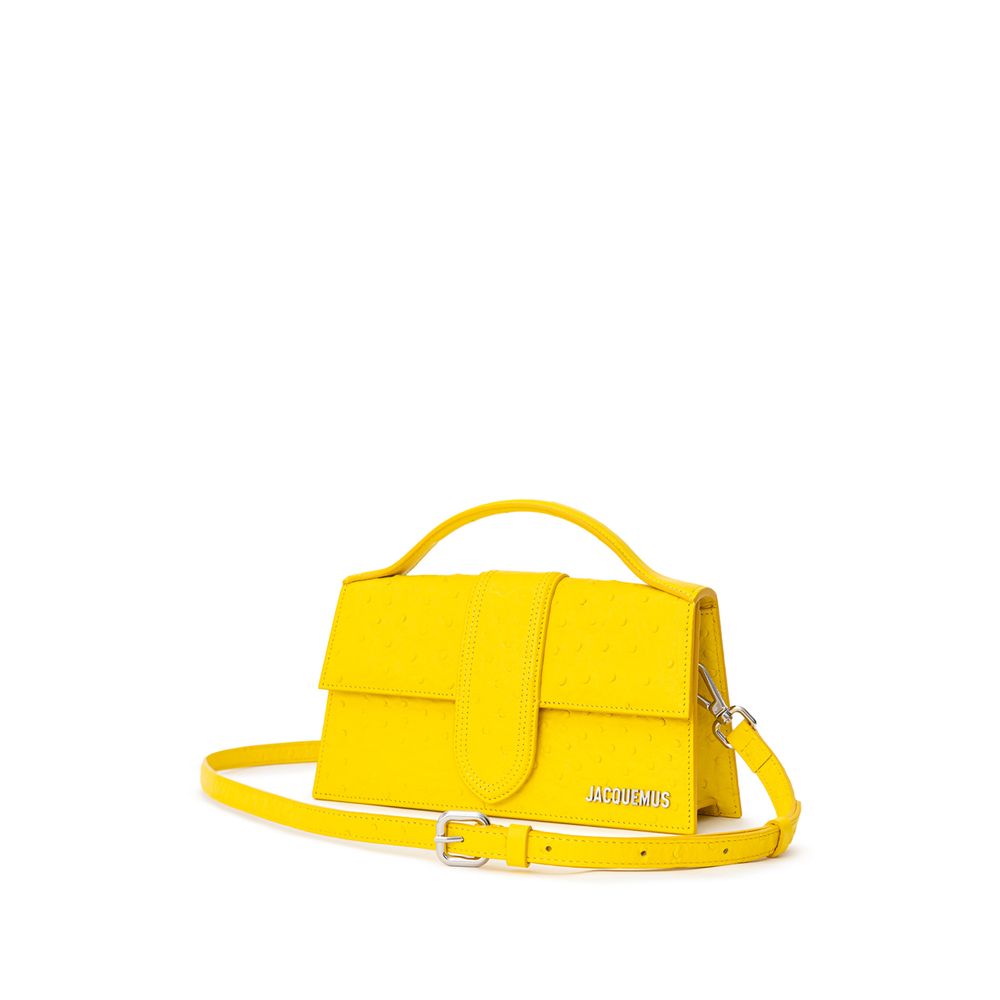 Jacquemus Yellow Leather Handbag at The Platonist