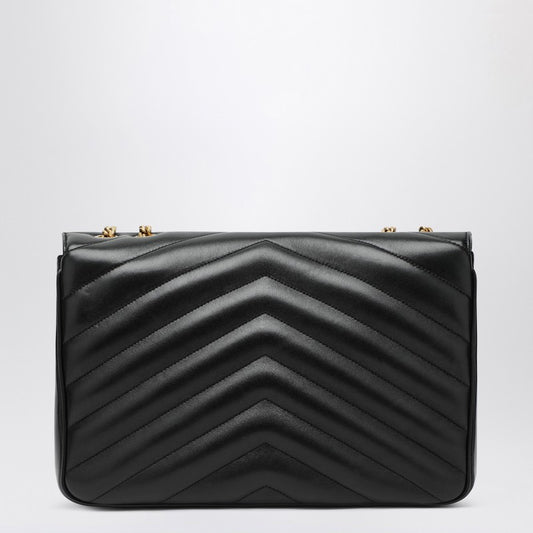 Saint Laurent Loulou Large Bag Black In Leather