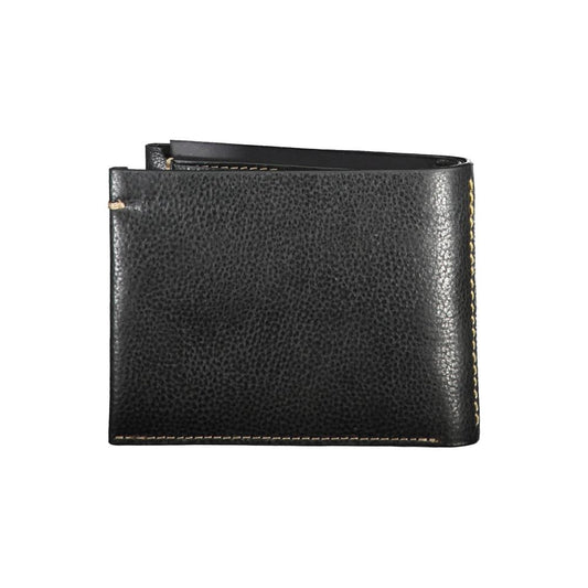 Portefeuille en cuir noir La Martina