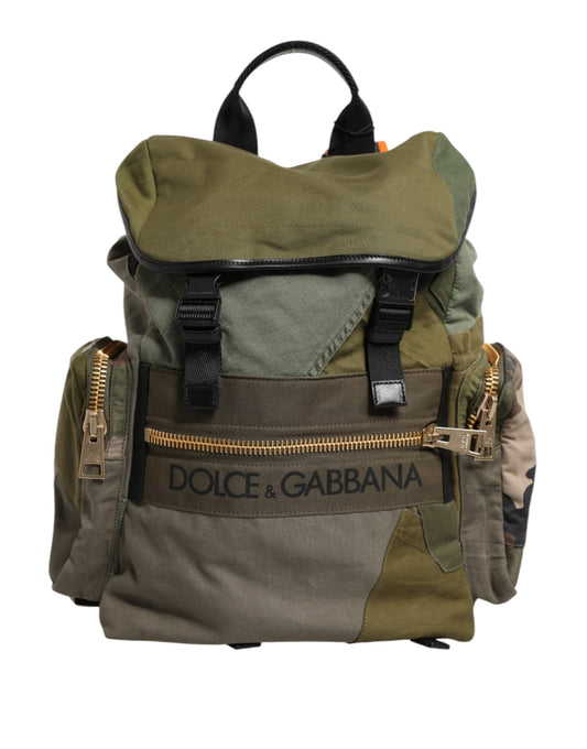 Portefeuille continental Dolce &amp; Gabbana en cuir d'autruche vert exquis