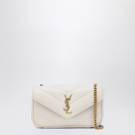 Saint Laurent Loulou Mini Cream Soft Leather Bag