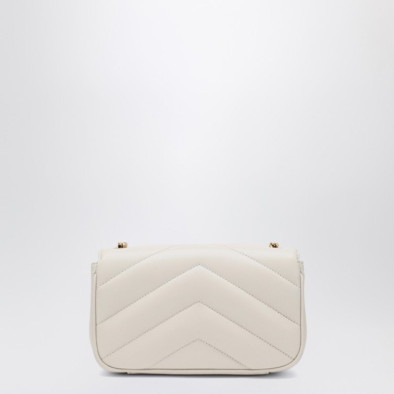 Saint Laurent Loulou Mini Cream Soft Leather Bag