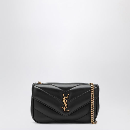 Saint Laurent Loulou Mini Black Leather Bag