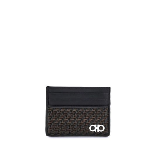 Ferragamo Woven Gancini Card Holder at The Platonist