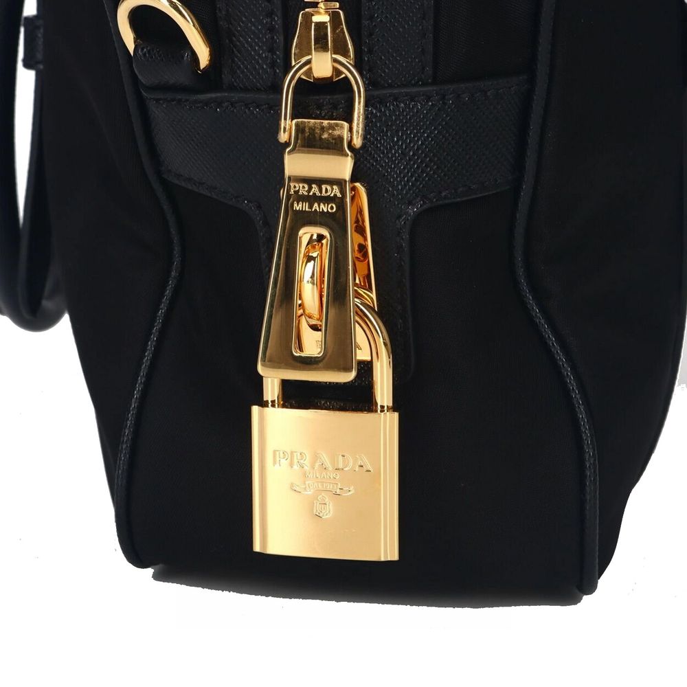 Prada Logo Nylon Top Hand Bag at The Platonist