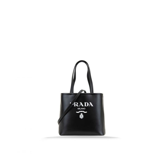 Prada Logo Leather Tote bag at The Platonist