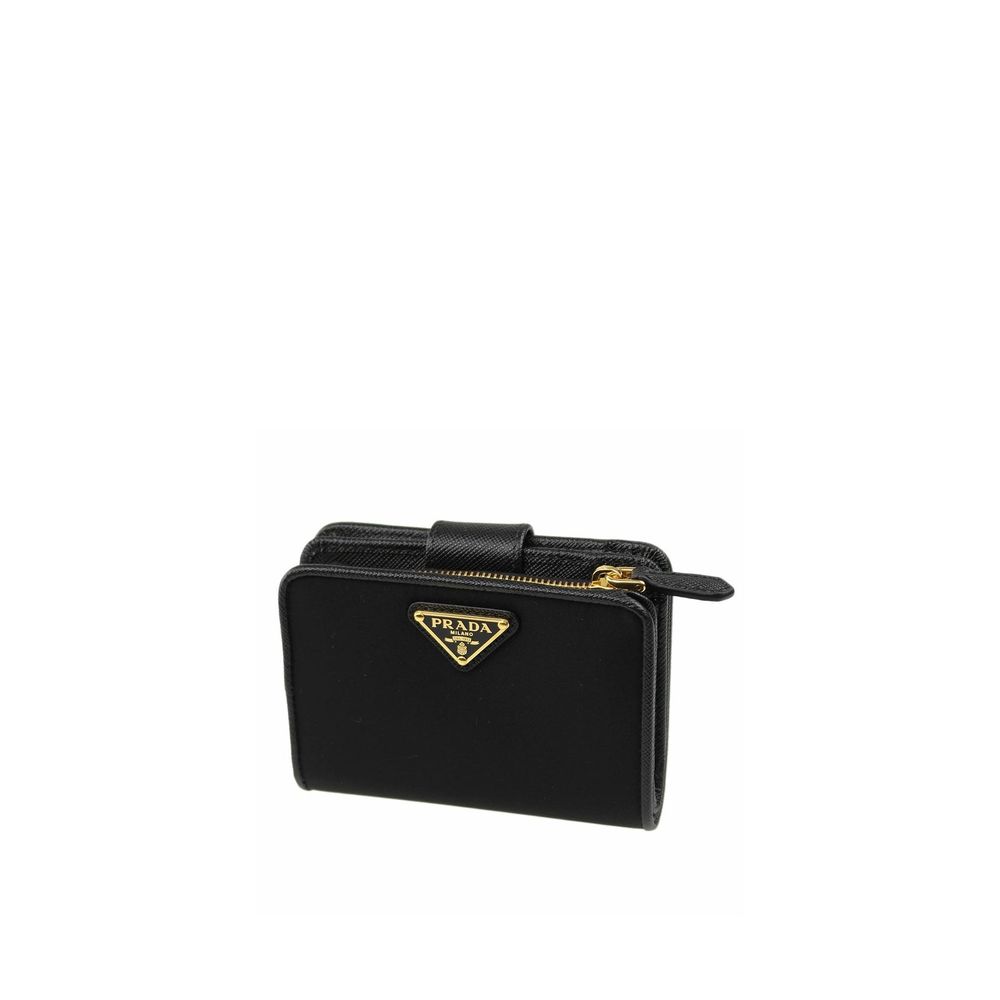 Prada Nylon and Leather French Wallet at The Platonist