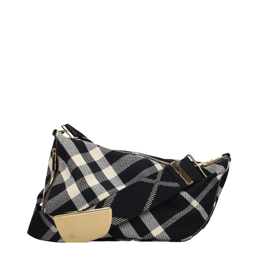 Burberry – Umhängetasche aus schwarzem Stoff