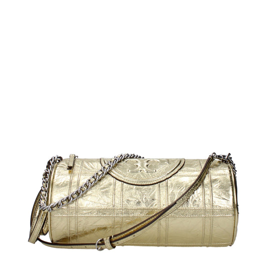 Tory Burch Schultertasche aus goldenem Leder