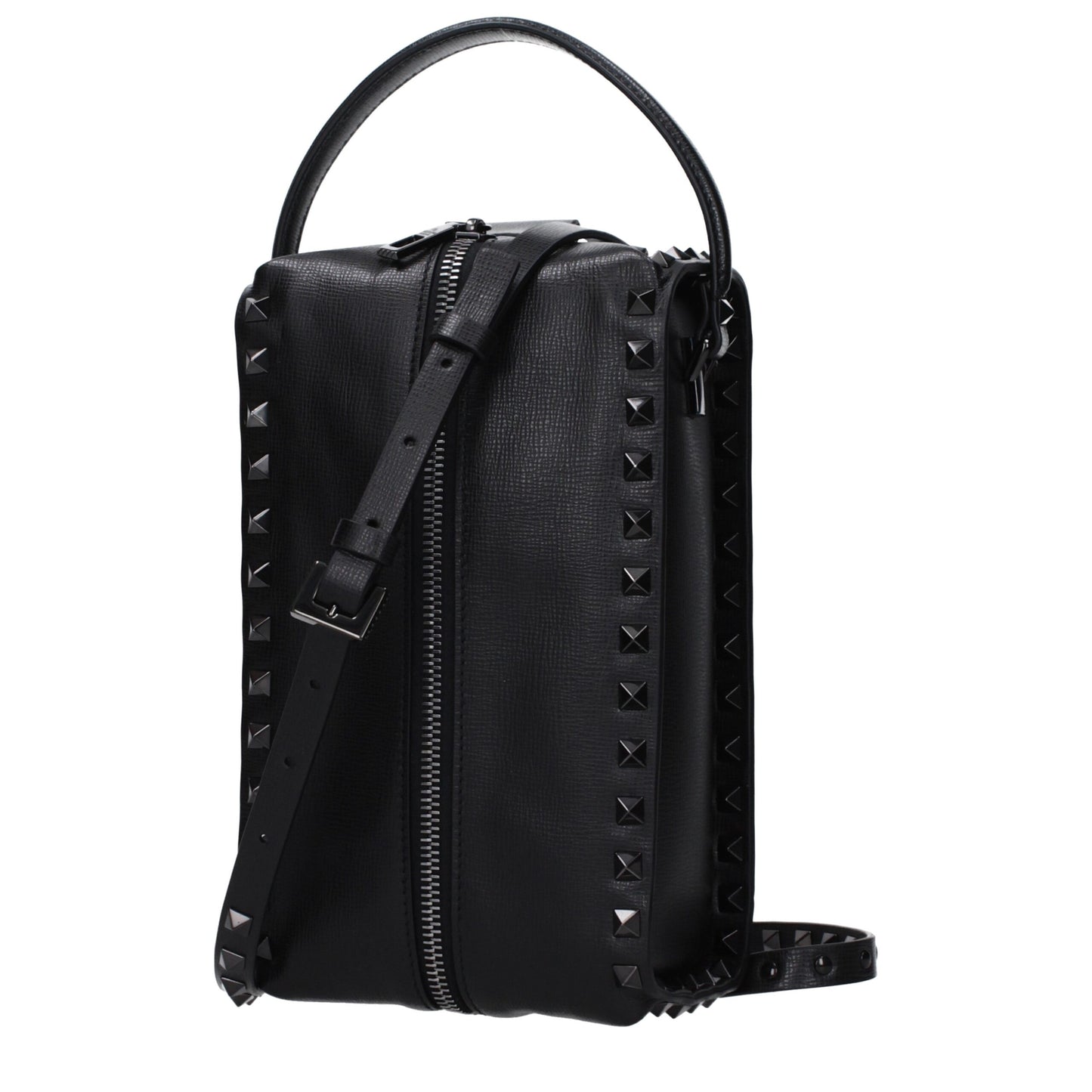Valentino Garavani – Schwarze Clutch aus Leder