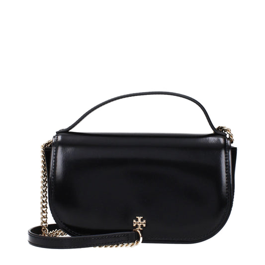 Tory Burch Schwarze Lederhandtasche