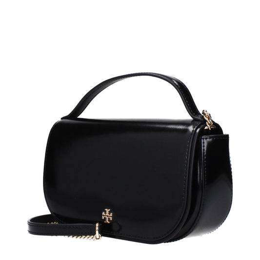 Tory Burch Schwarze Lederhandtasche