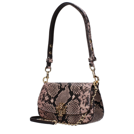 Sac à bandoulière en cuir rose Tory Burch