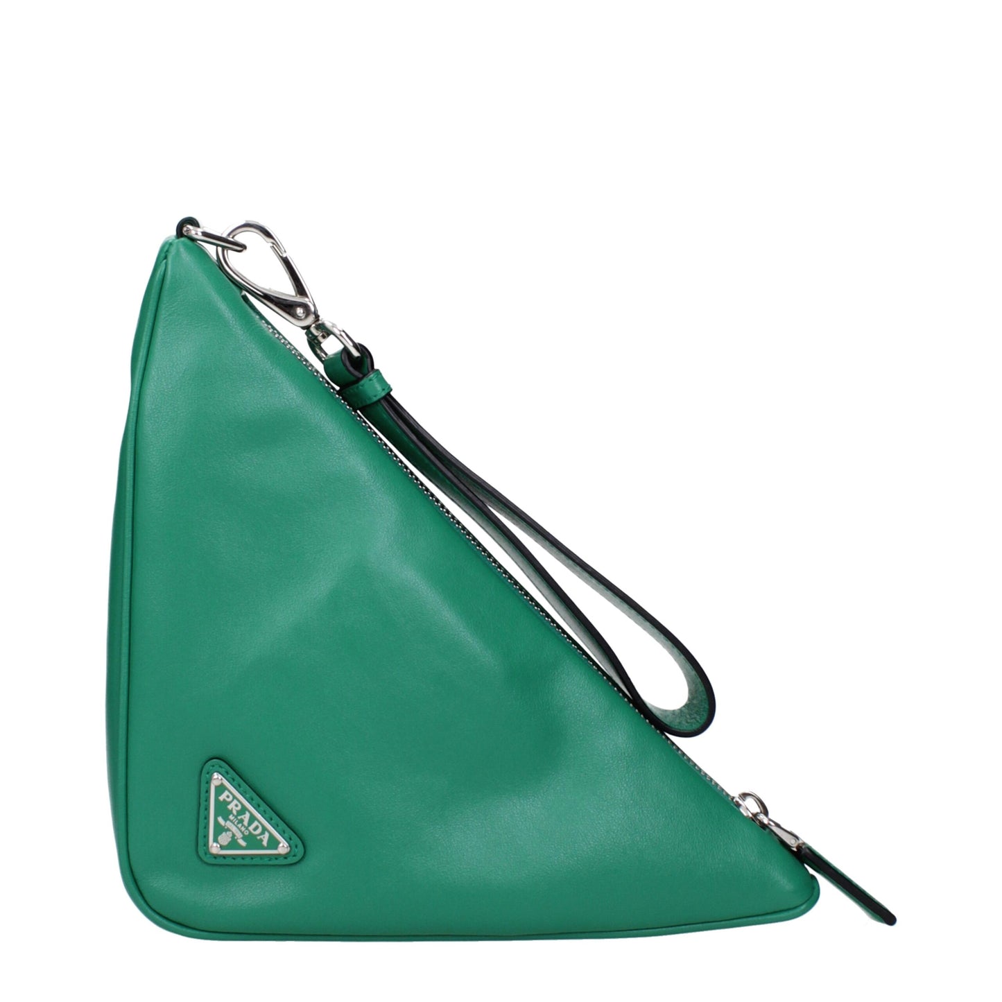 Prada Grüne Leder Clutch
