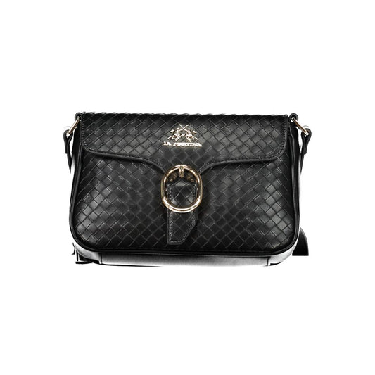 Sac à main en polyéthylène noir La Martina