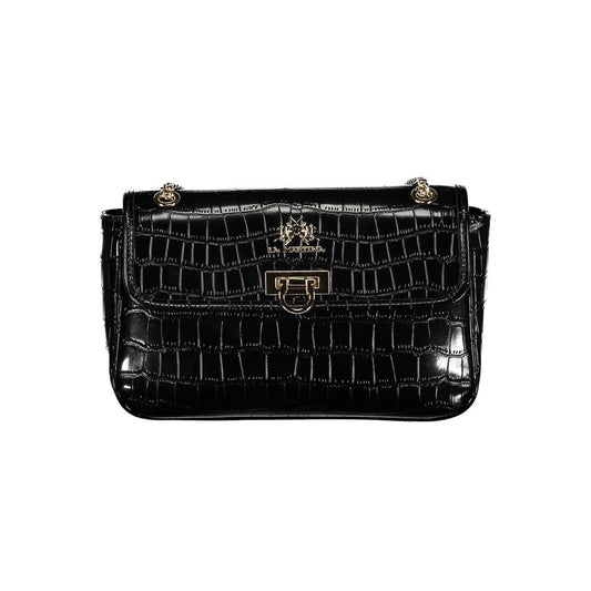 Sac à main en polyéthylène noir La Martina