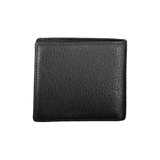 Portefeuille en cuir noir La Martina