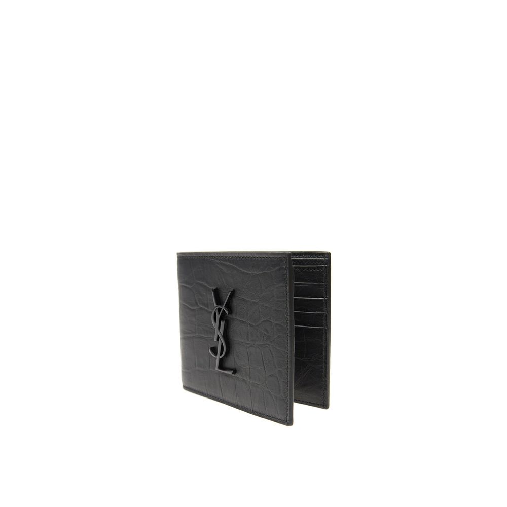Saint Laurent Cassandre Leather Wallet at The Platonist