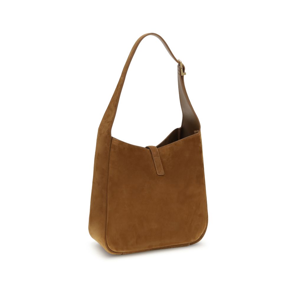 Saint Laurent Le 5 à 7 suede Shoulder Bag at The Platonist
